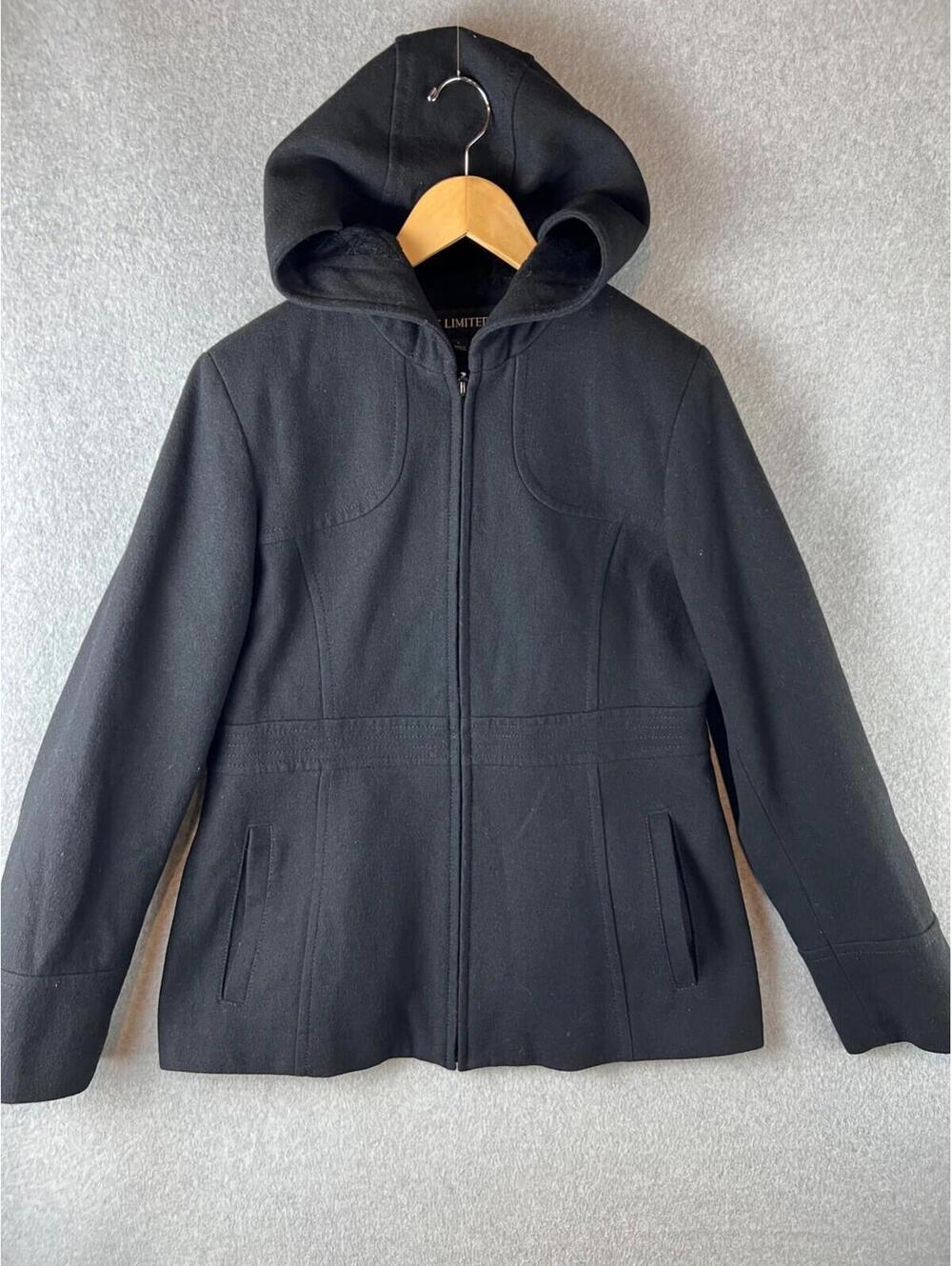 Fs Limited Jacket Wool Lightweight Zip Up Hooded Womens L - Picture 8 of 13